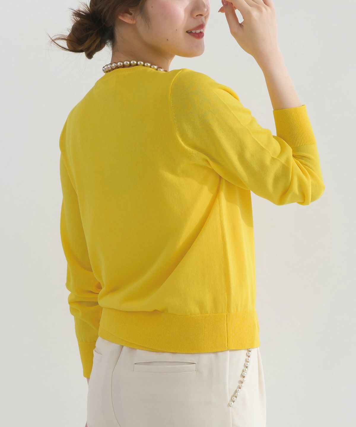 model：H165　着用サイズ：M　イエロー