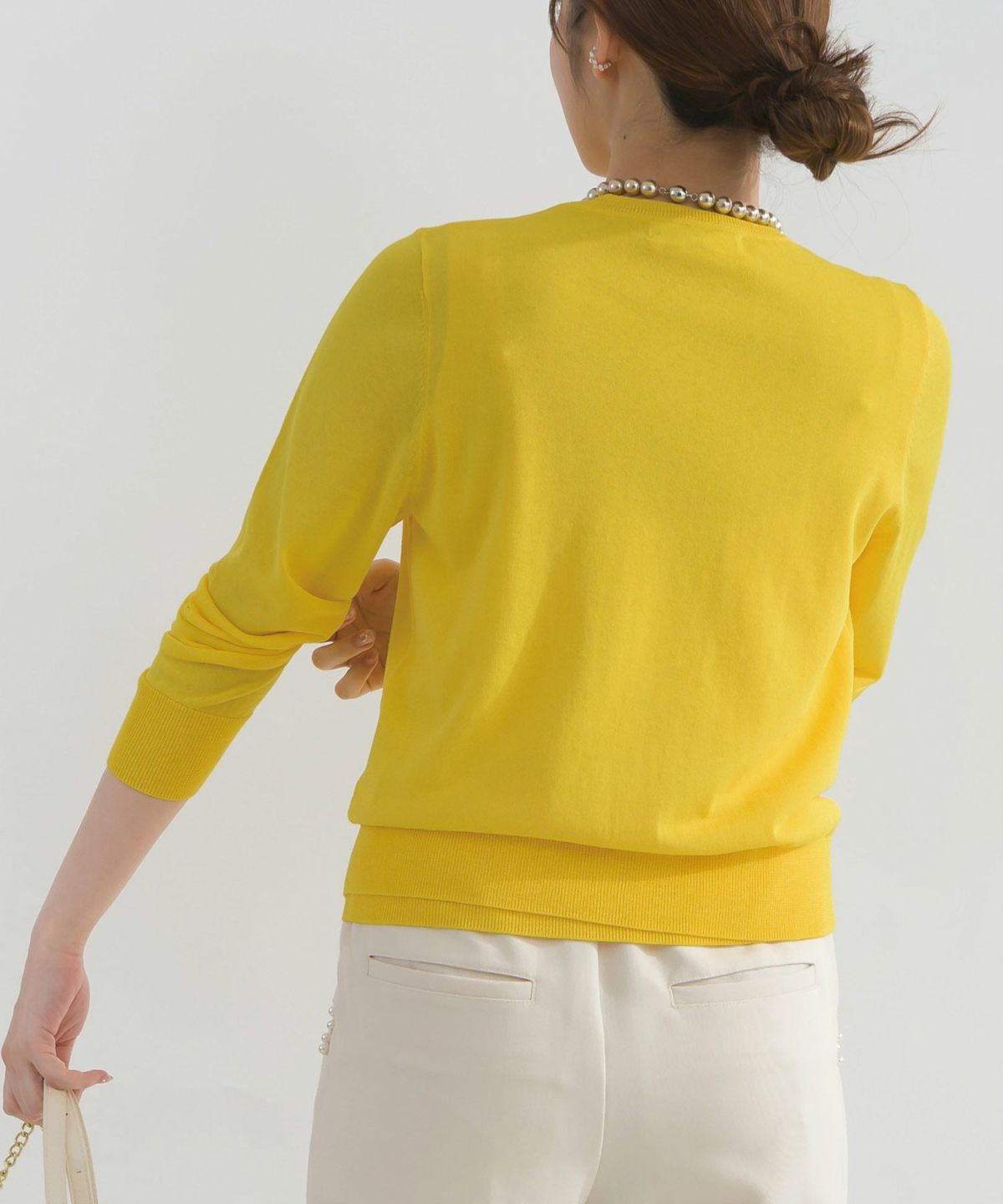 model：H165　着用サイズ：M　イエロー