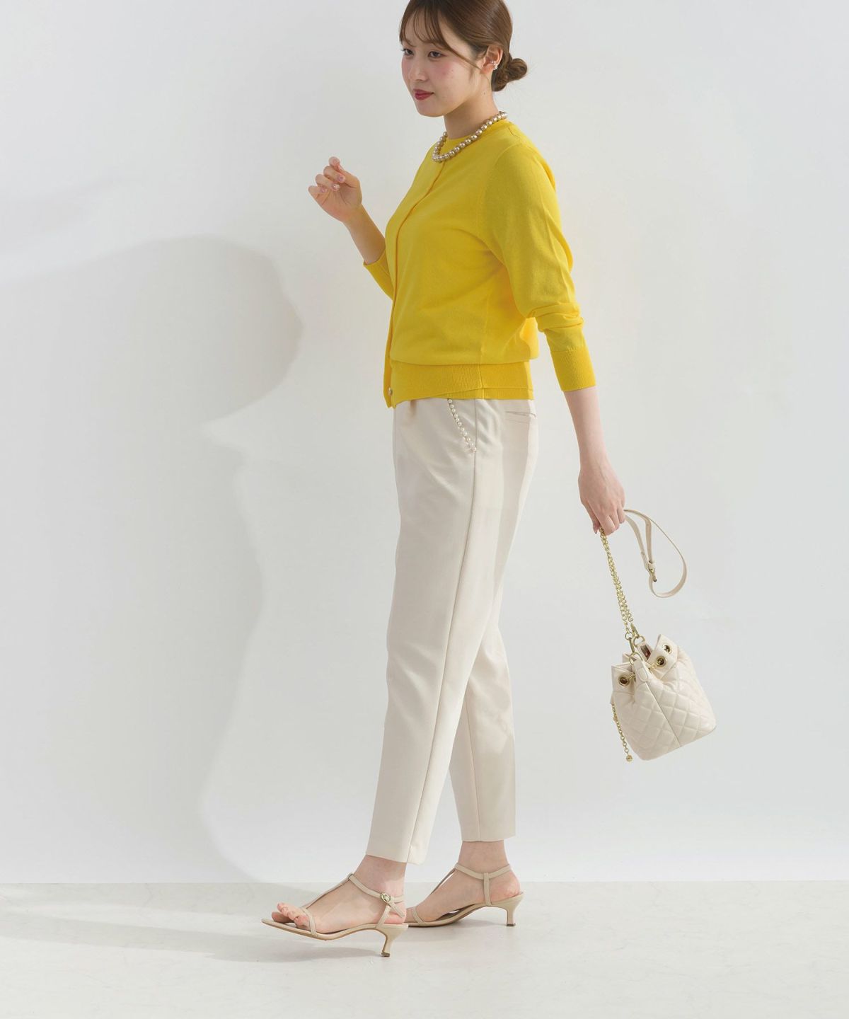 model：H165　着用サイズ：M　イエロー