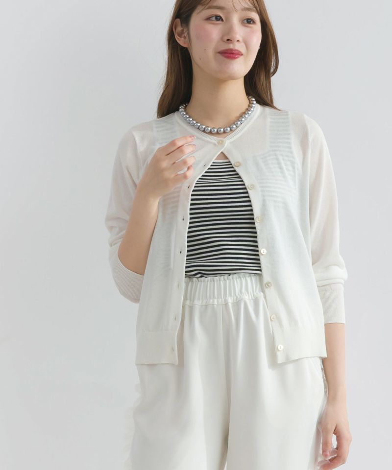 model：H165　着用サイズ：M　オフホワイト