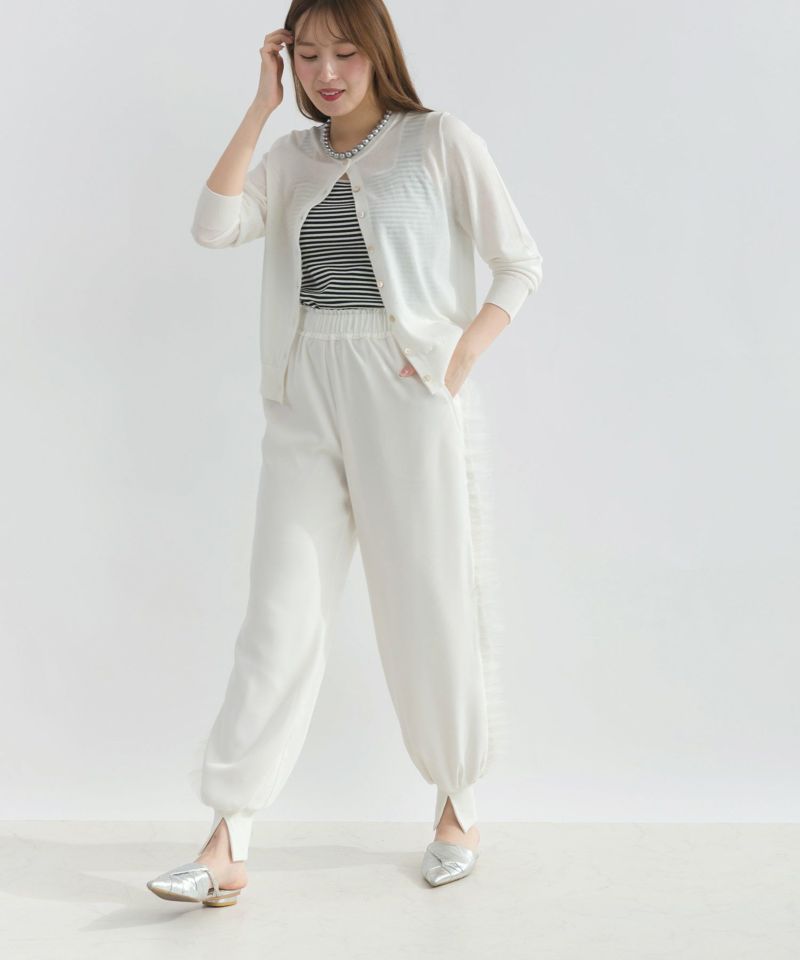 model：H165　着用サイズ：M　オフホワイト