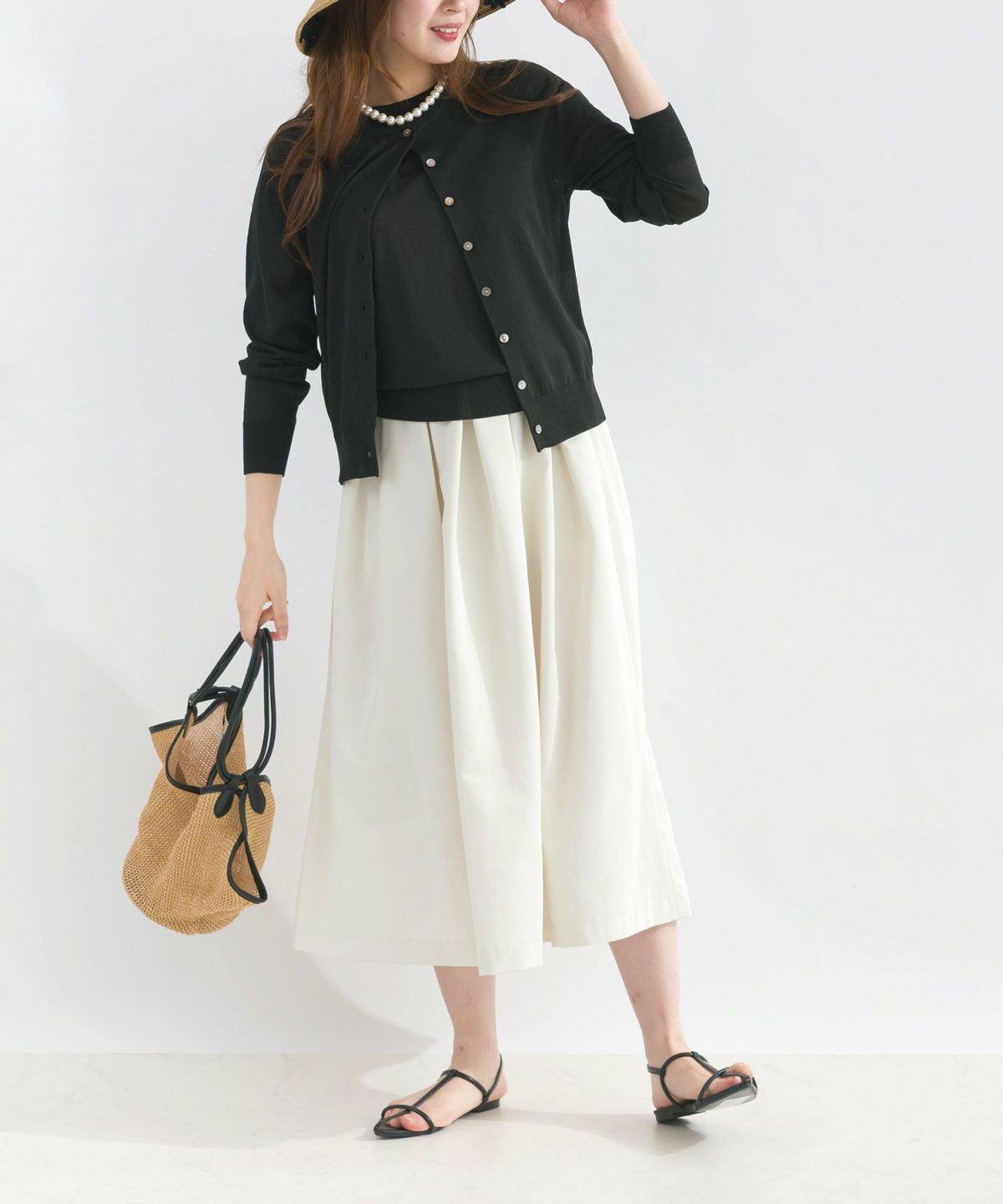 model：H165　着用サイズ：M　ブラック