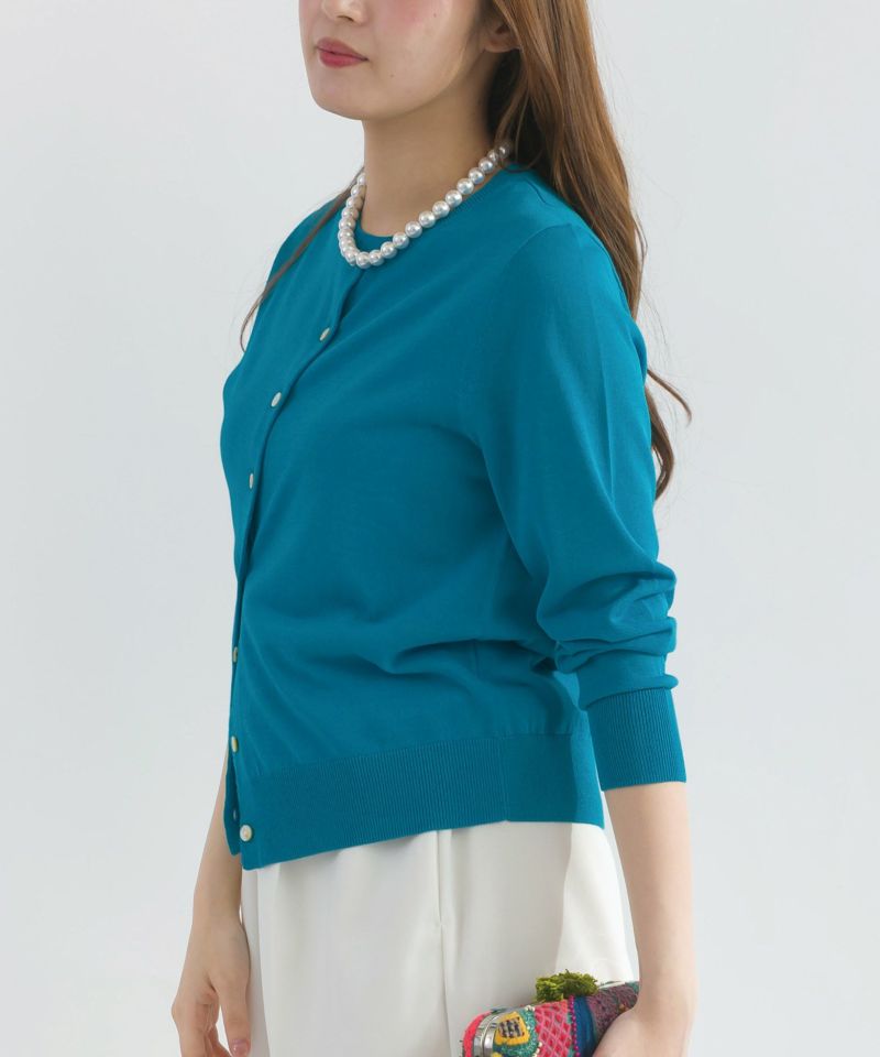 model：H165　着用サイズ：M　ターコイズブルー