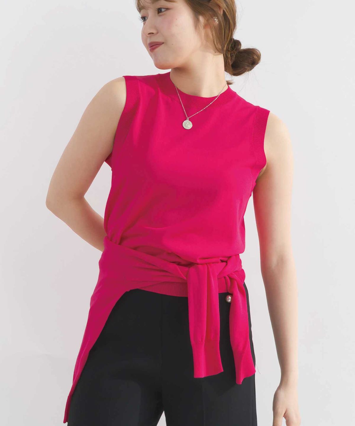 model：H165　着用サイズ：M　チェリーピンク