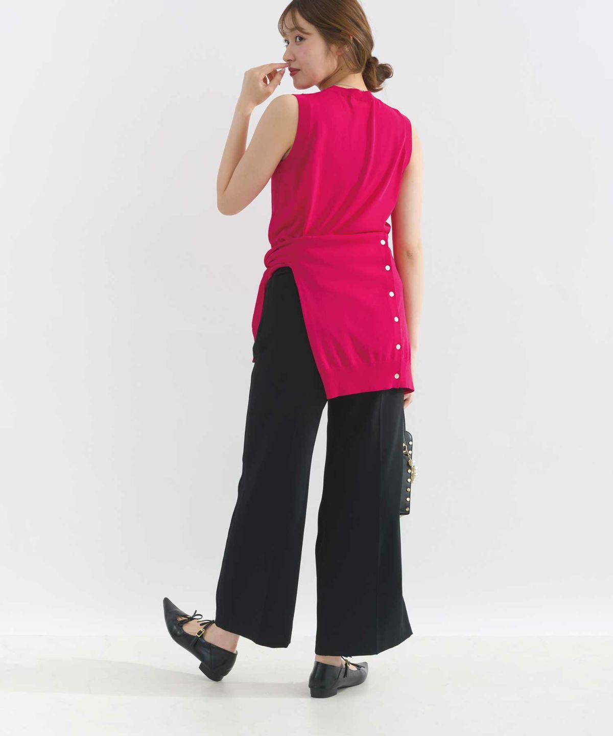 model：H165　着用サイズ：M　チェリーピンク