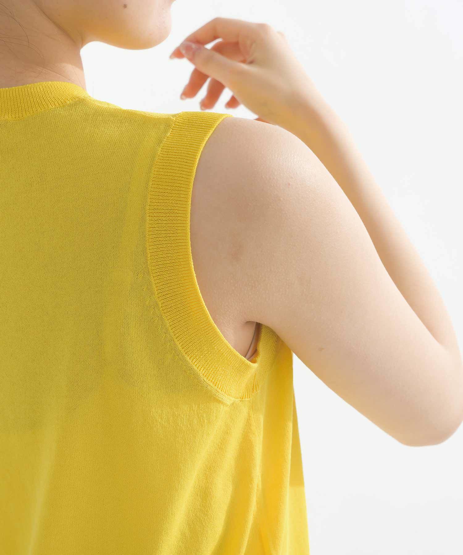 別売りアンサンブル可能】接触冷感シアーノースリーブニット | PICCIN