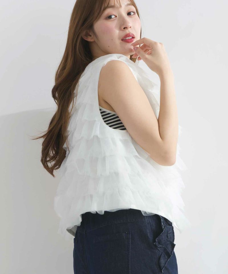 model：H165　着用サイズ：M　オフホワイト前