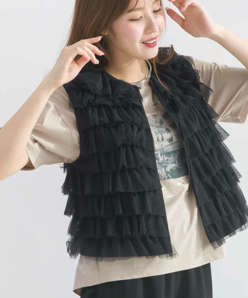 model：H165　着用サイズ：M　ブラック前