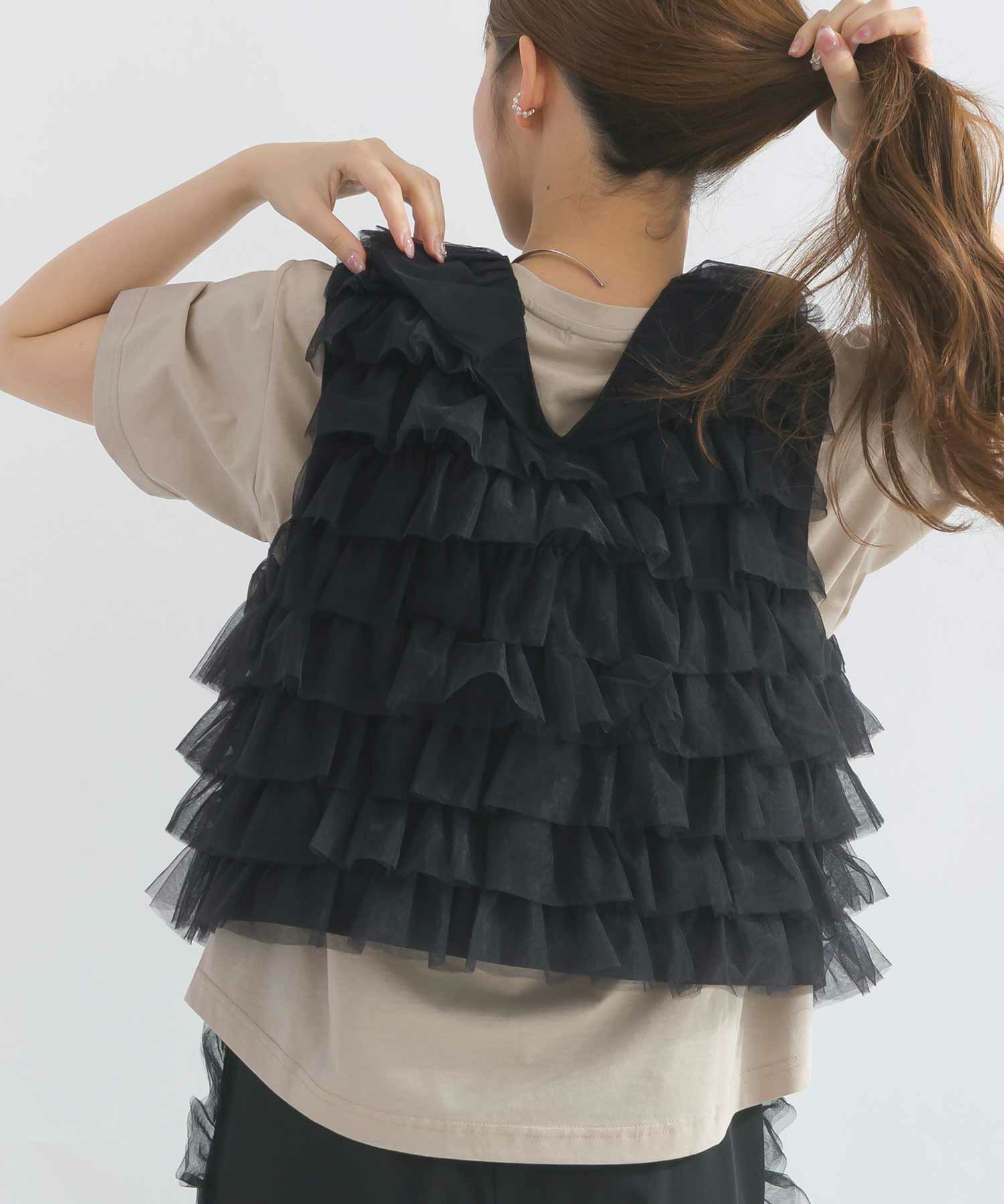 model：H165　着用サイズ：M　ブラック前