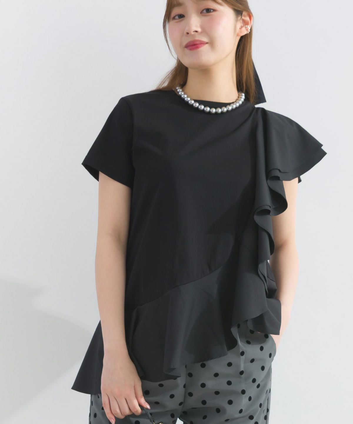 model：H165　着用サイズ：M　ブラック