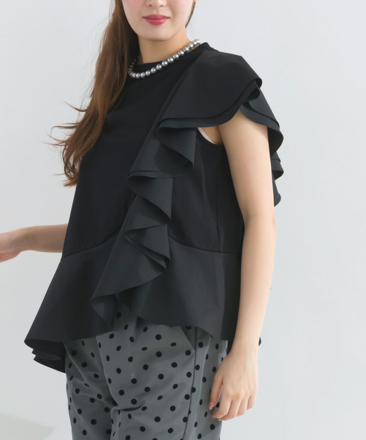 model：H165　着用サイズ：M　ブラック