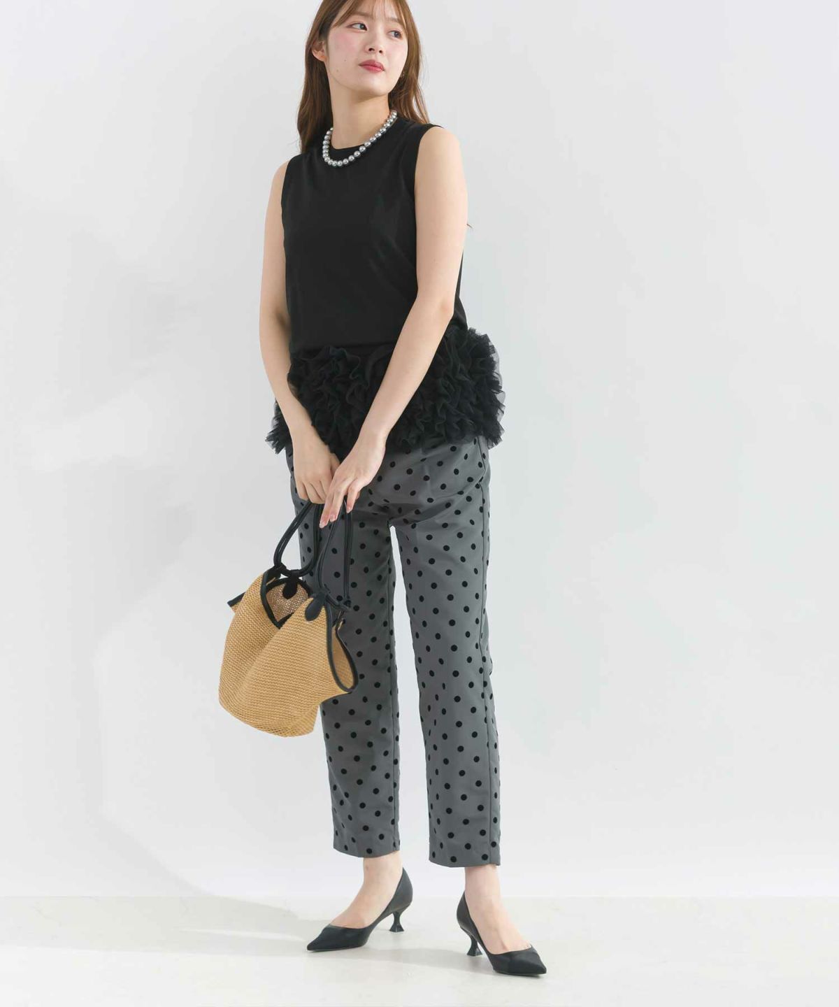 model：H165　着用サイズ：M　ブラック