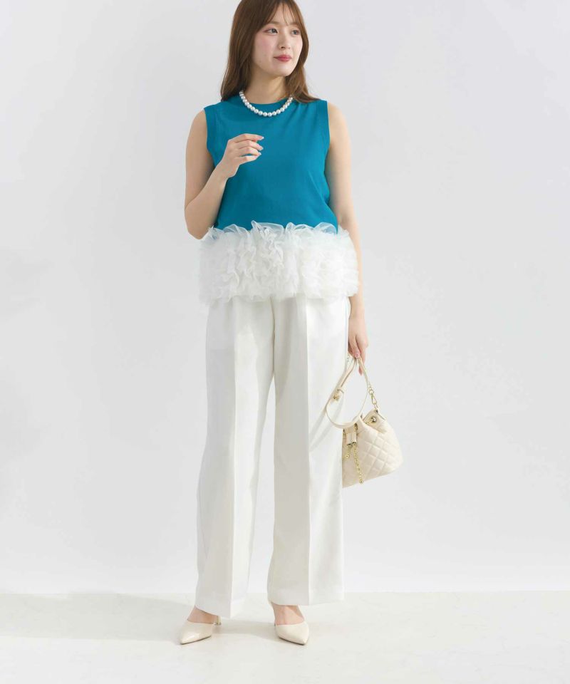 model：H165　着用サイズ：M　オフホワイト