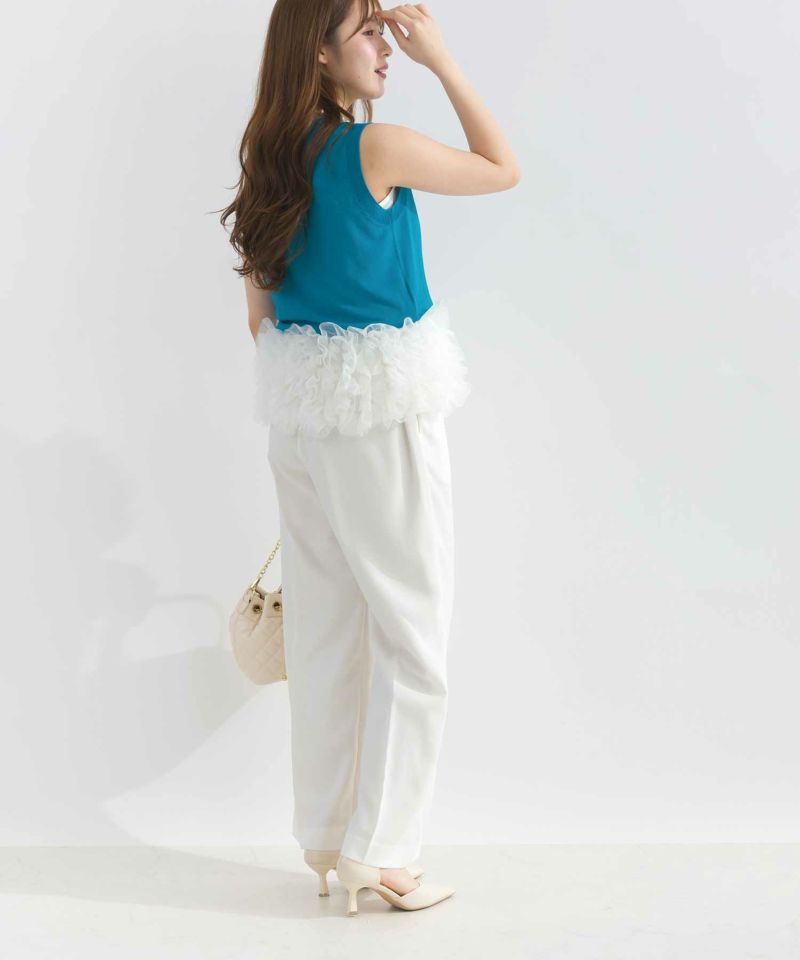 model：H165　着用サイズ：M　オフホワイト