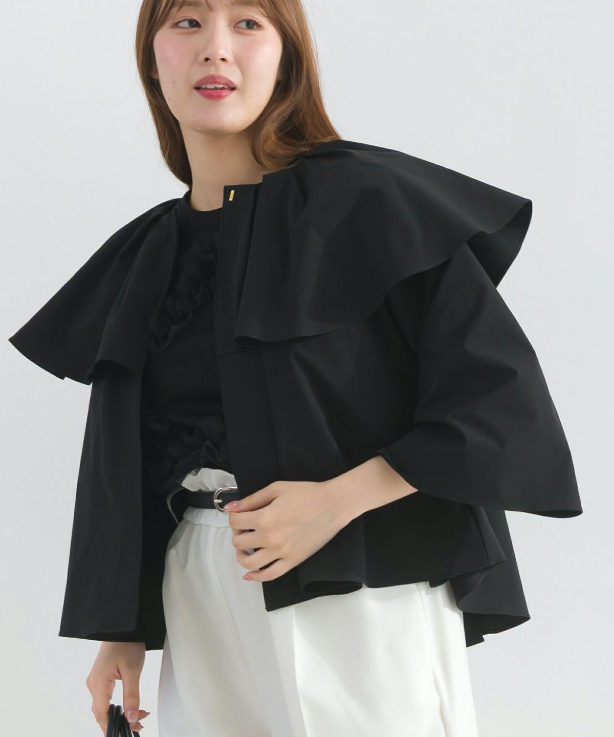 model：H165　着用サイズ：M　ブラック