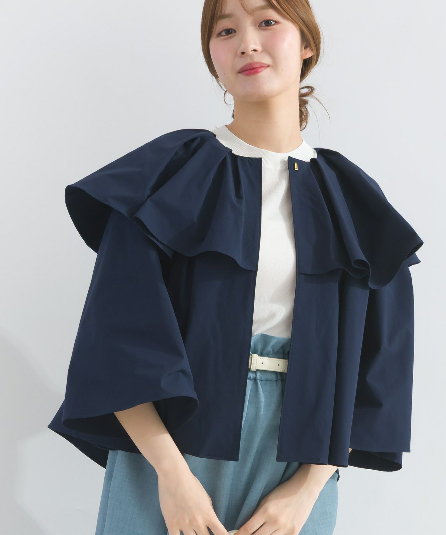 model：H165　着用サイズ：M　ネイビー
