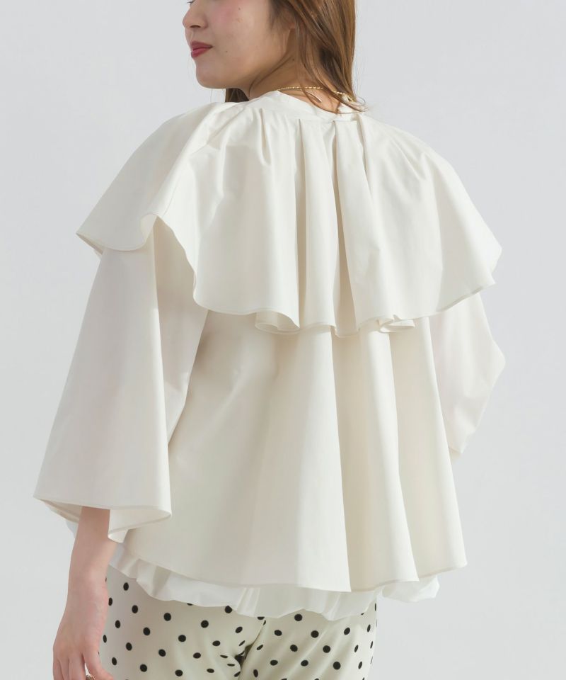 model：H165　着用サイズ：M　オフホワイト