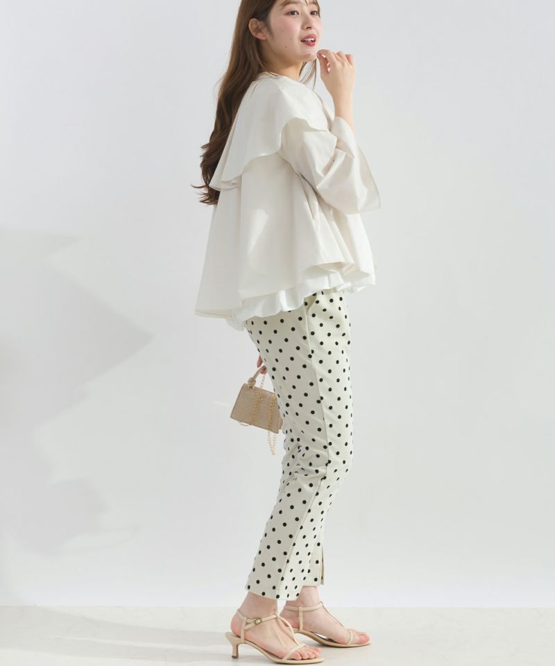 model：H165　着用サイズ：M　オフホワイト