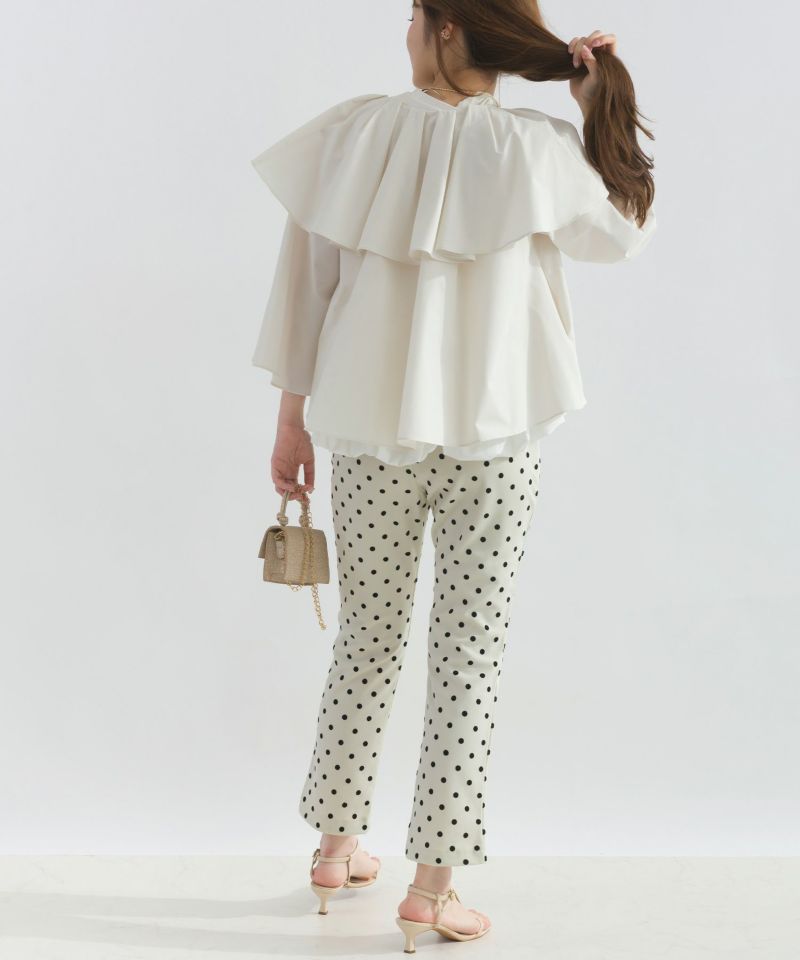 model：H165　着用サイズ：M　オフホワイト