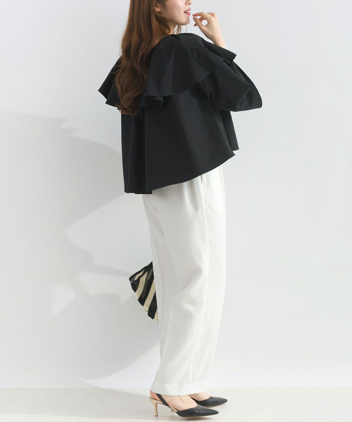 model：H165　着用サイズ：M　ブラック