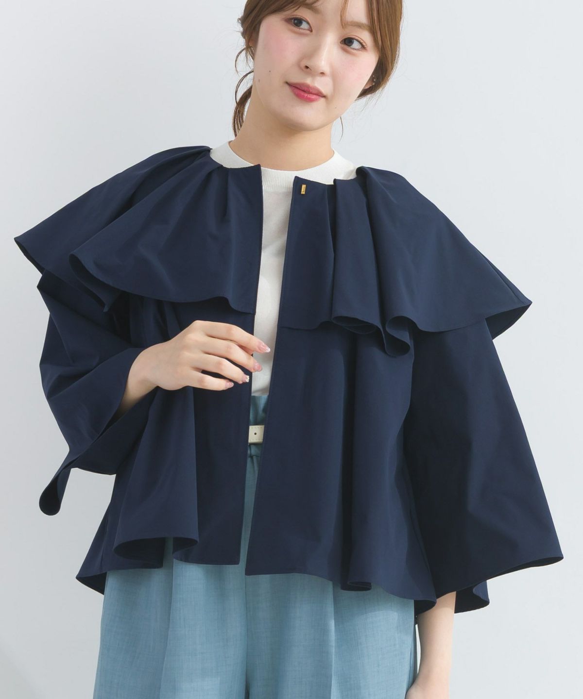 model：H165　着用サイズ：M　ネイビー