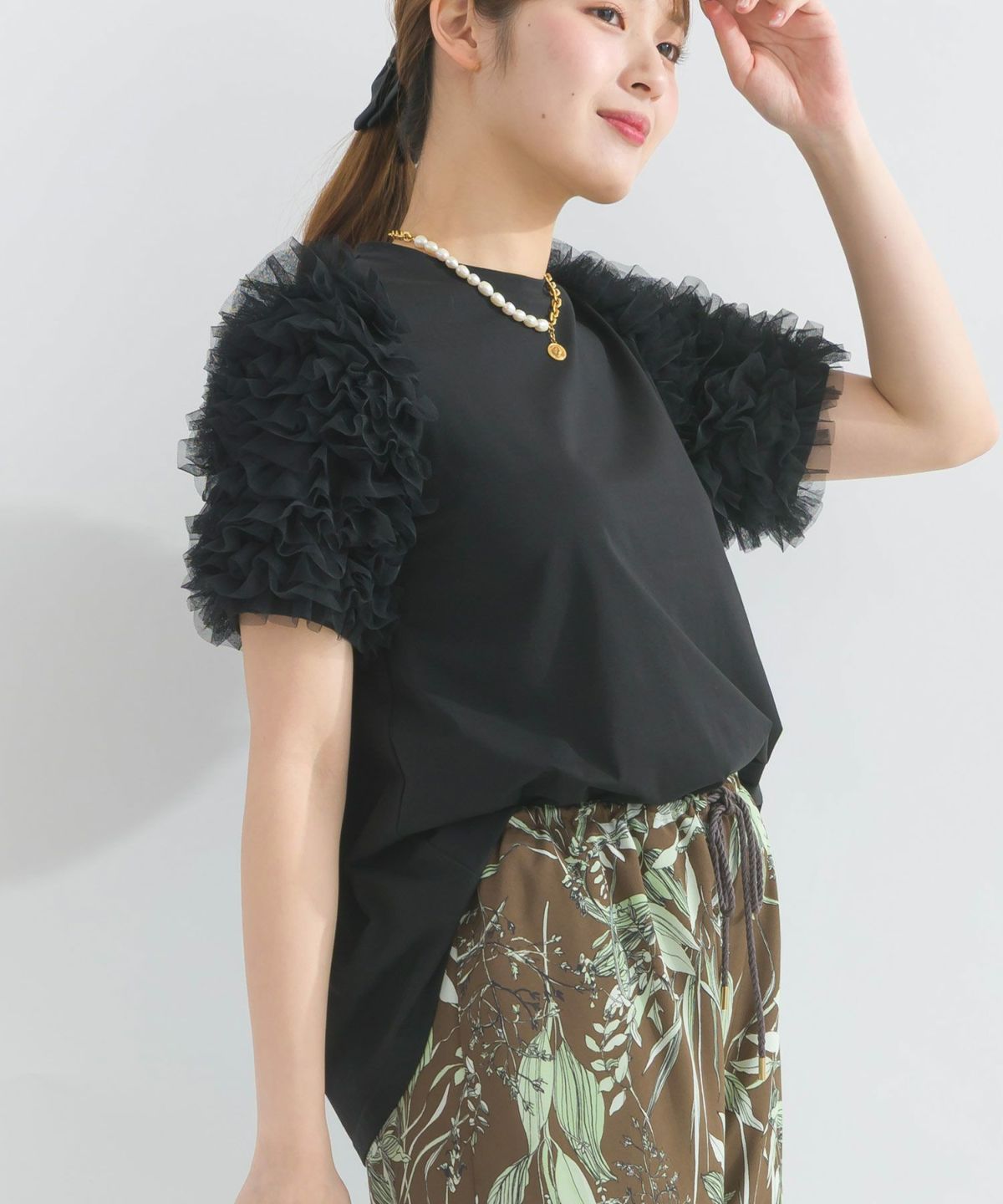 model：H165　着用サイズ：M　ブラック