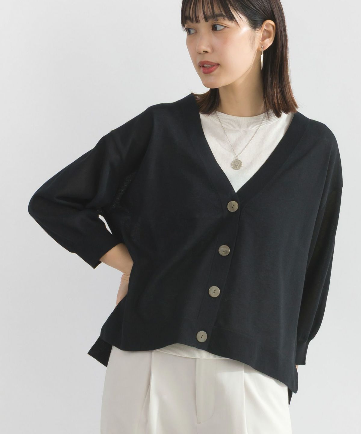 model：H162　着用サイズ：M　ブラック