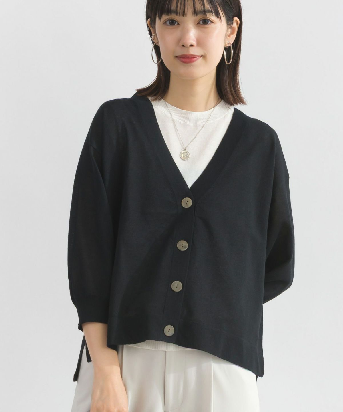 model：H162　着用サイズ：M　ブラック