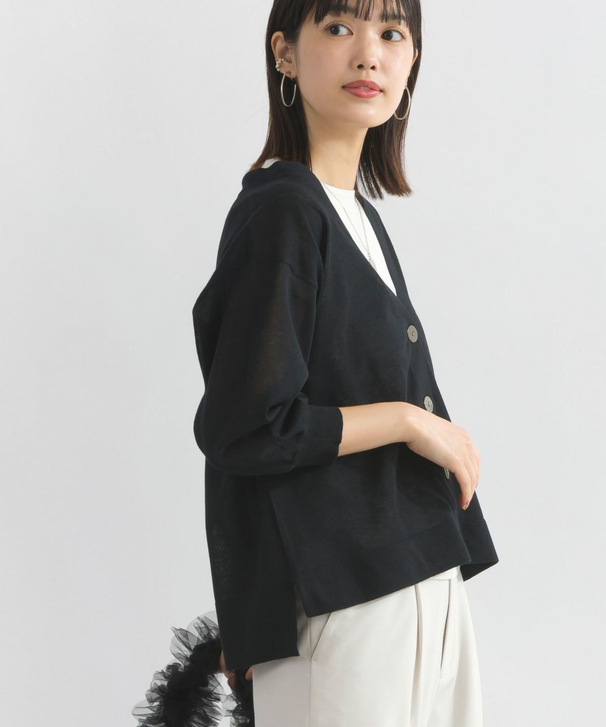 model：H162　着用サイズ：M　ブラック