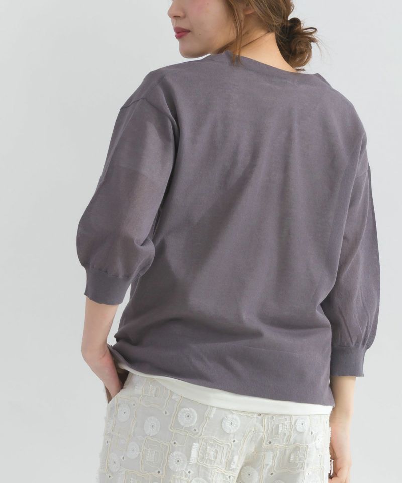 model：H165　着用サイズ：M　チャコールグレー