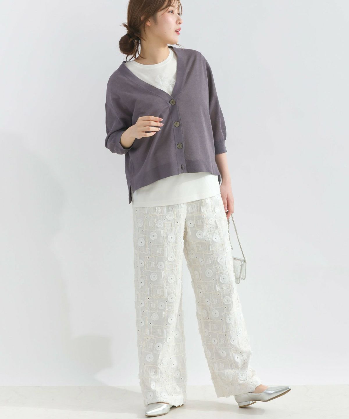 model：H165　着用サイズ：M　チャコールグレー