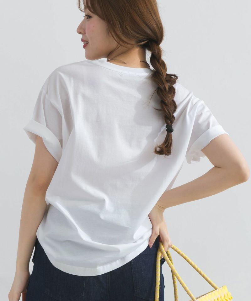 model：H165　着用サイズ：M　オフホワイト