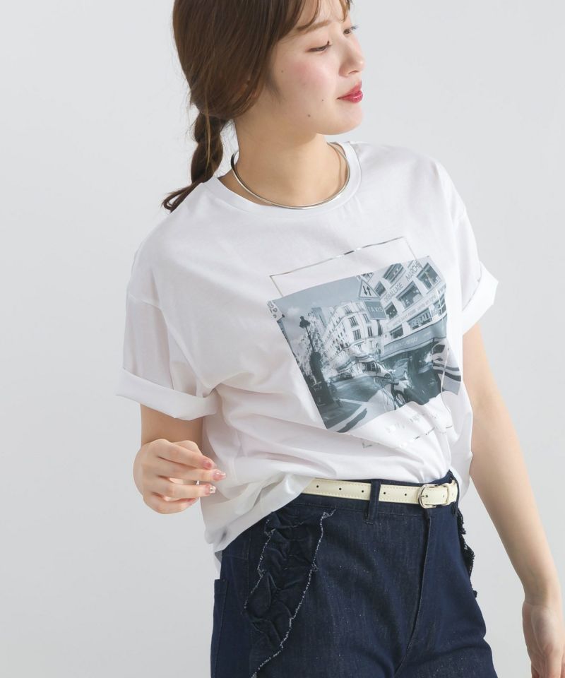 model：H165　着用サイズ：M　オフホワイト