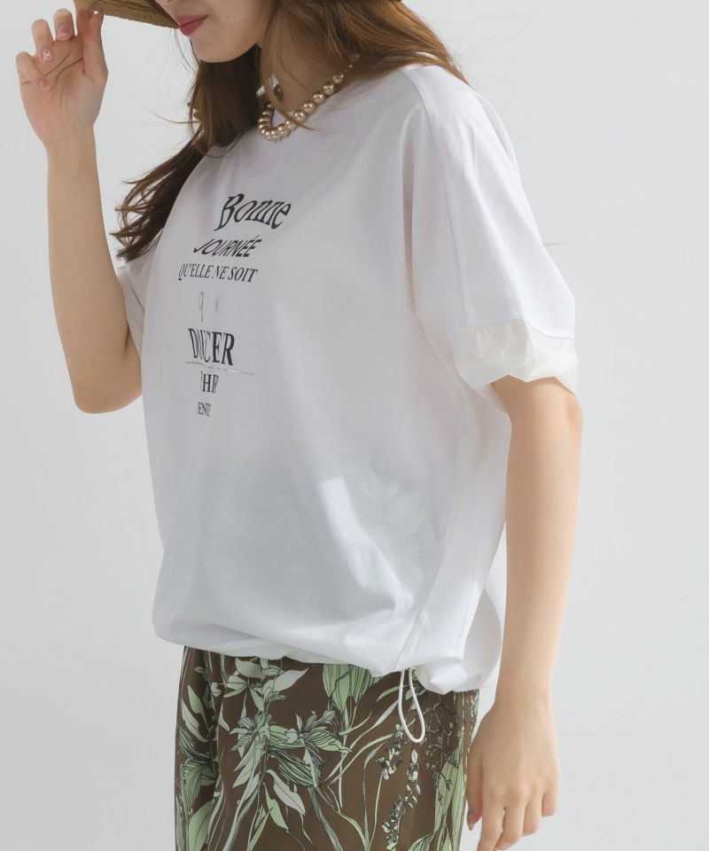 model：H165　着用サイズ：M　オフホワイト