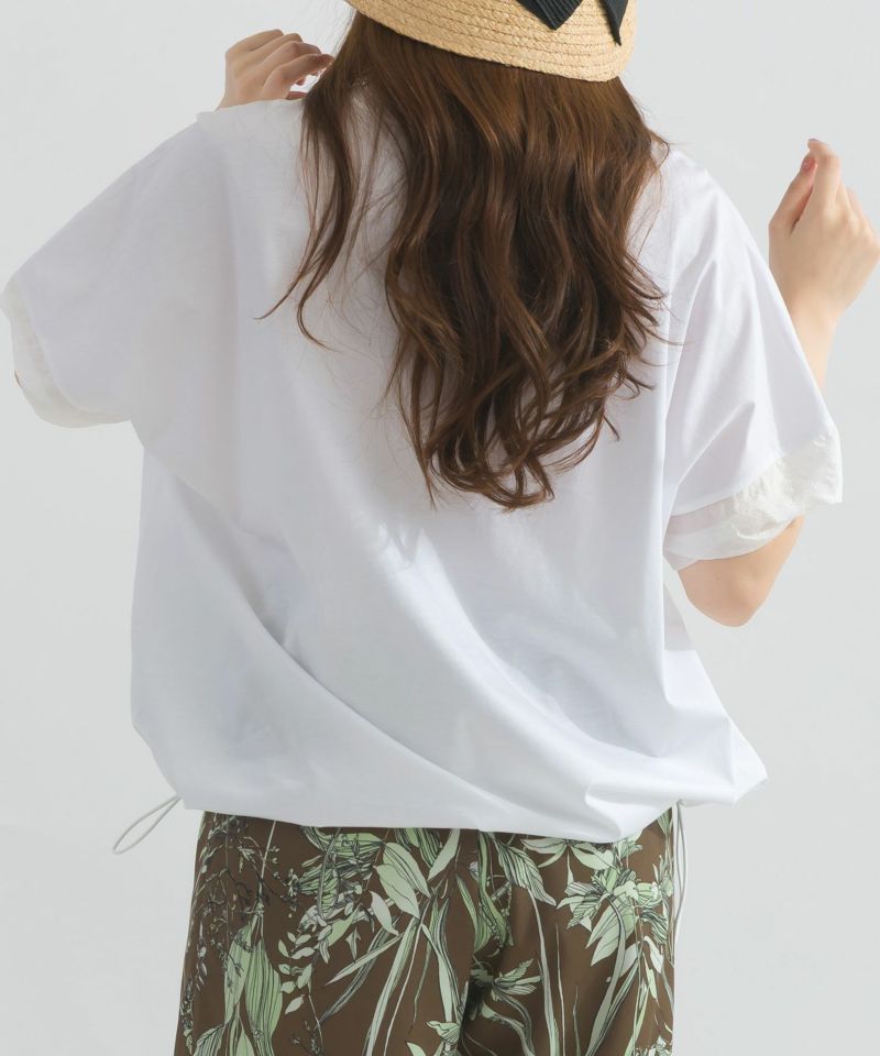 model：H165　着用サイズ：M　オフホワイト