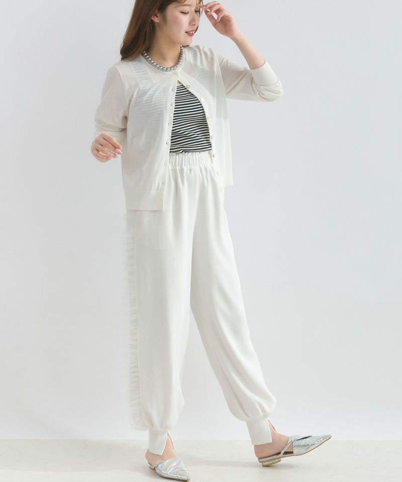 model：H165　着用サイズ：M　オフホワイト