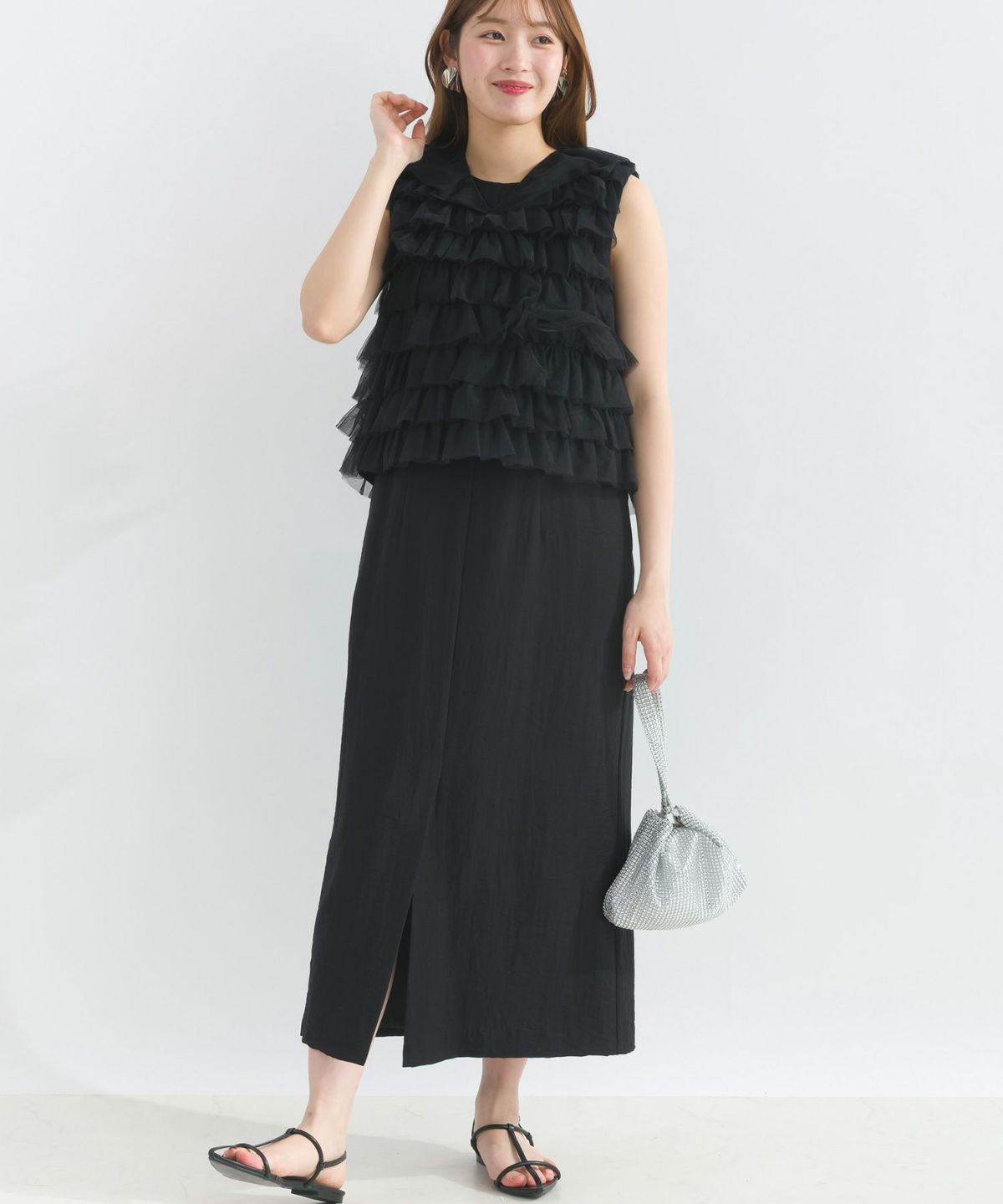 model：H165　着用サイズ：M　ブラック