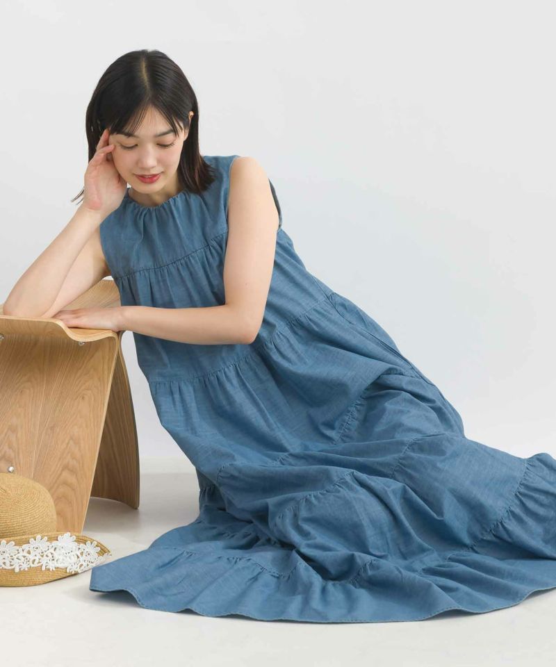 model：H162　着用サイズ：M　ライトブルー