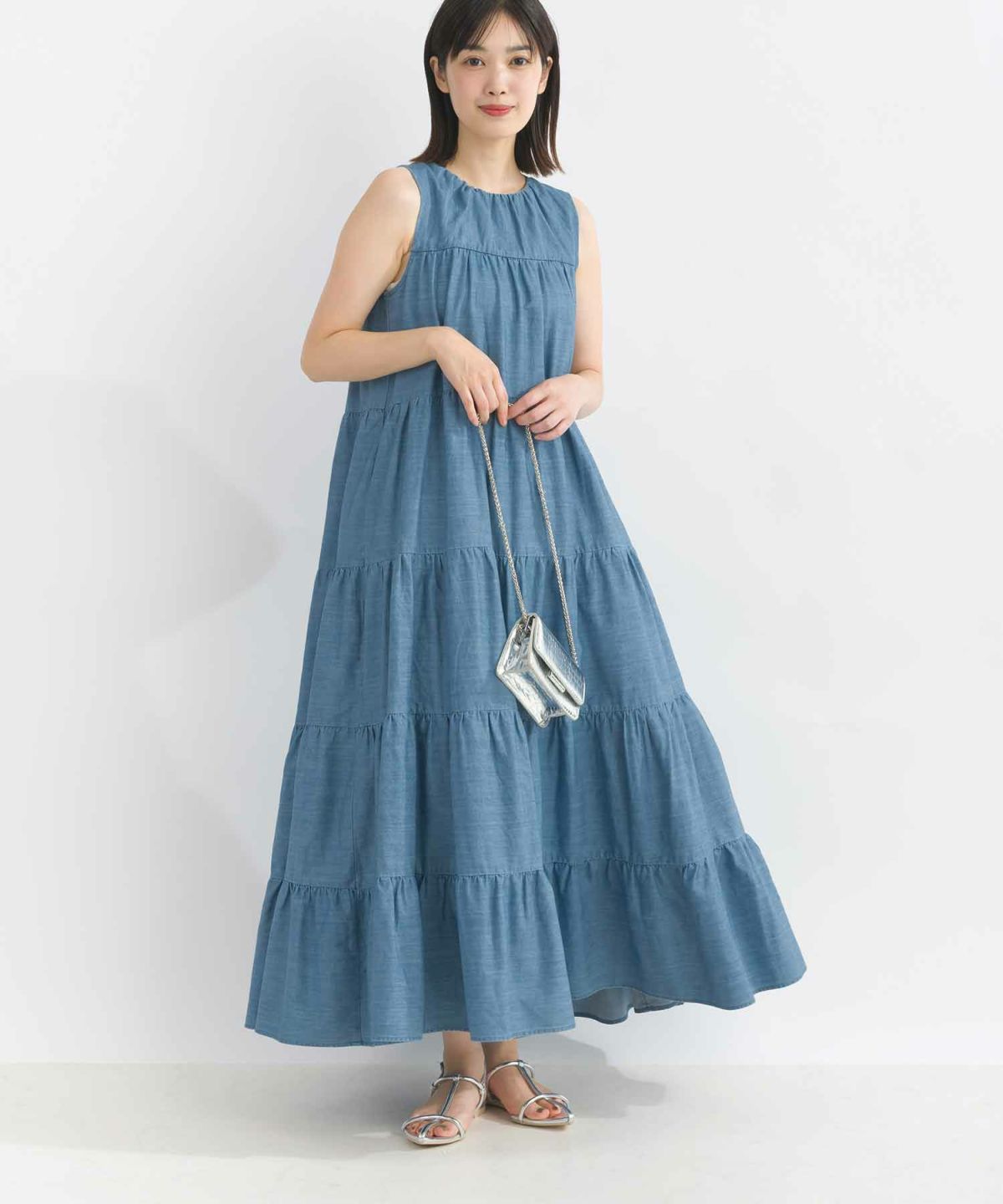 model：H162　着用サイズ：M　ライトブルー