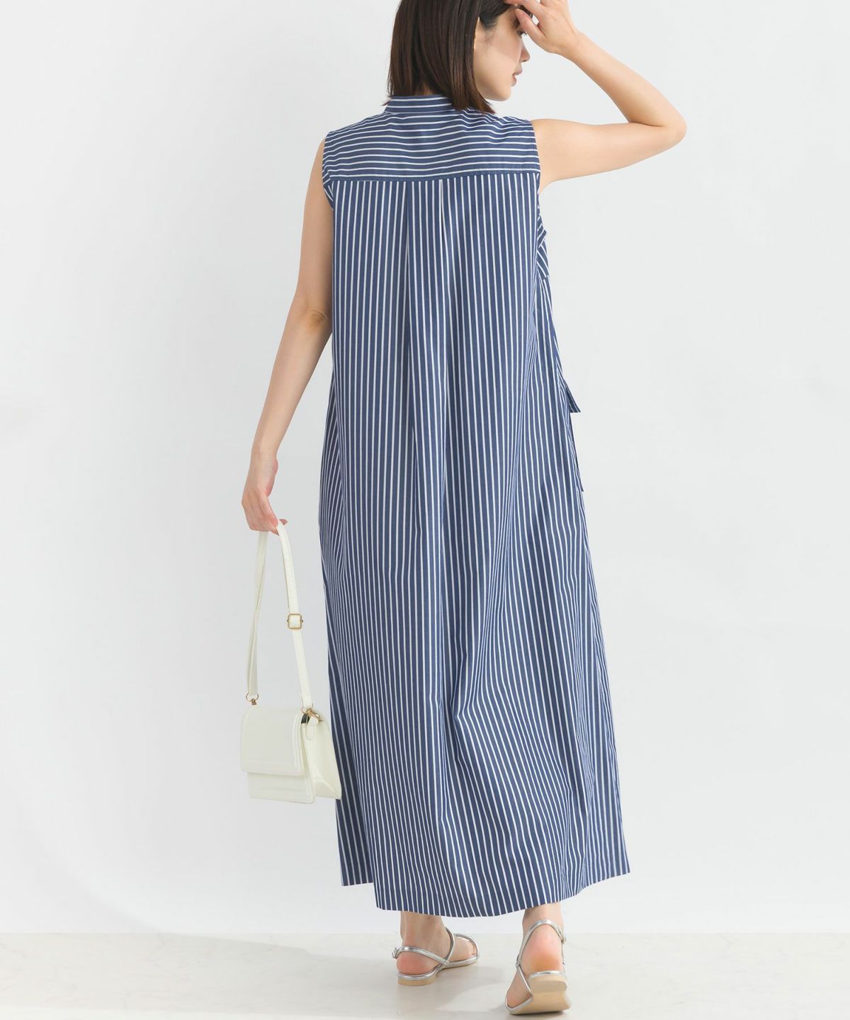 model：H162　着用サイズ：M　ネイビー