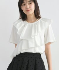 model：H162　着用サイズ：M　オフホワイト