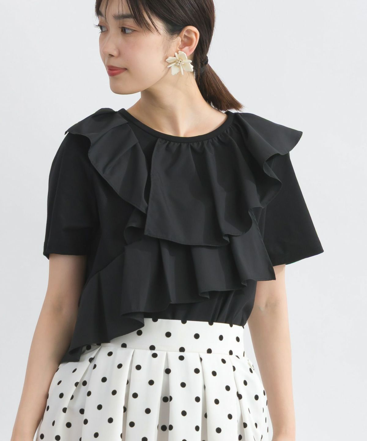 model：H162　着用サイズ：M　ブラック