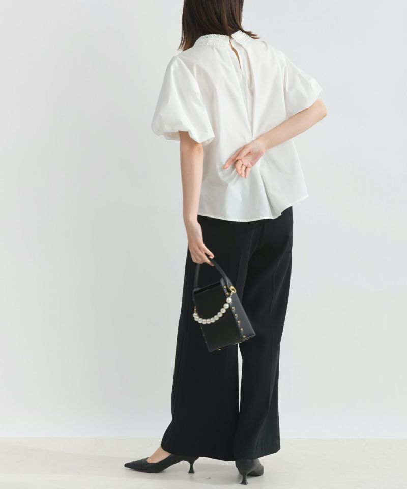 model：H162　着用サイズ：M　オフホワイト