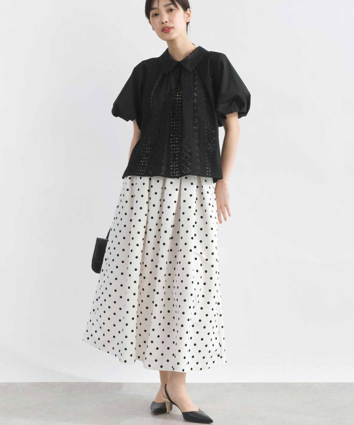 model：H162　着用サイズ：M　 ブラック