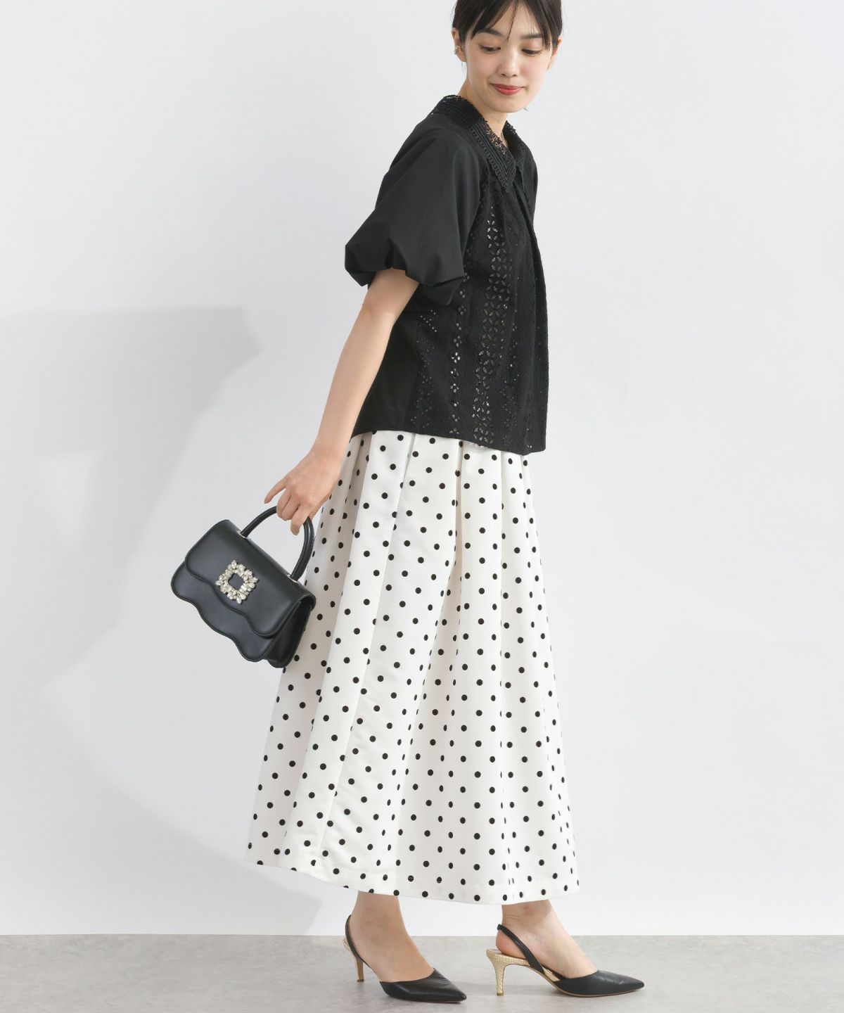 model：H162　着用サイズ：M　 ブラック