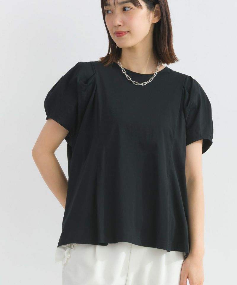 conte☆ ＜conte＞コットンシルク 2WAYカットソー☆美品 conte＞コットンシルク 2WAYカットソー