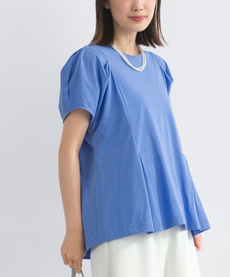 model：H162　着用サイズ：M　サックスブルー