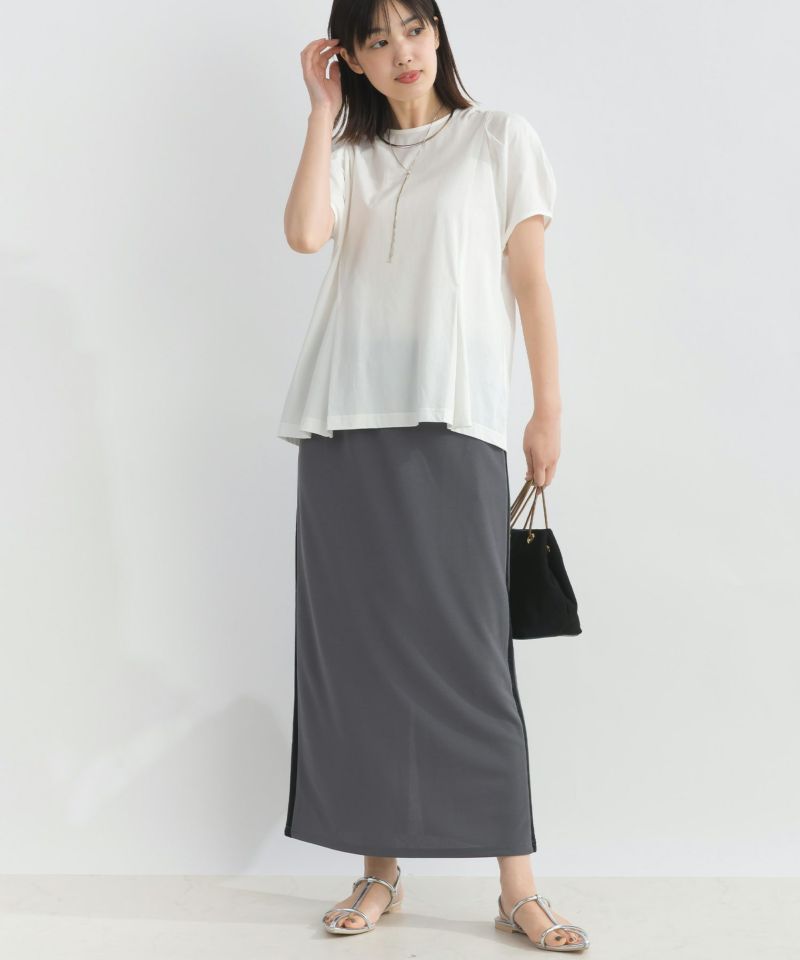 model：H162　着用サイズ：M　オフホワイト