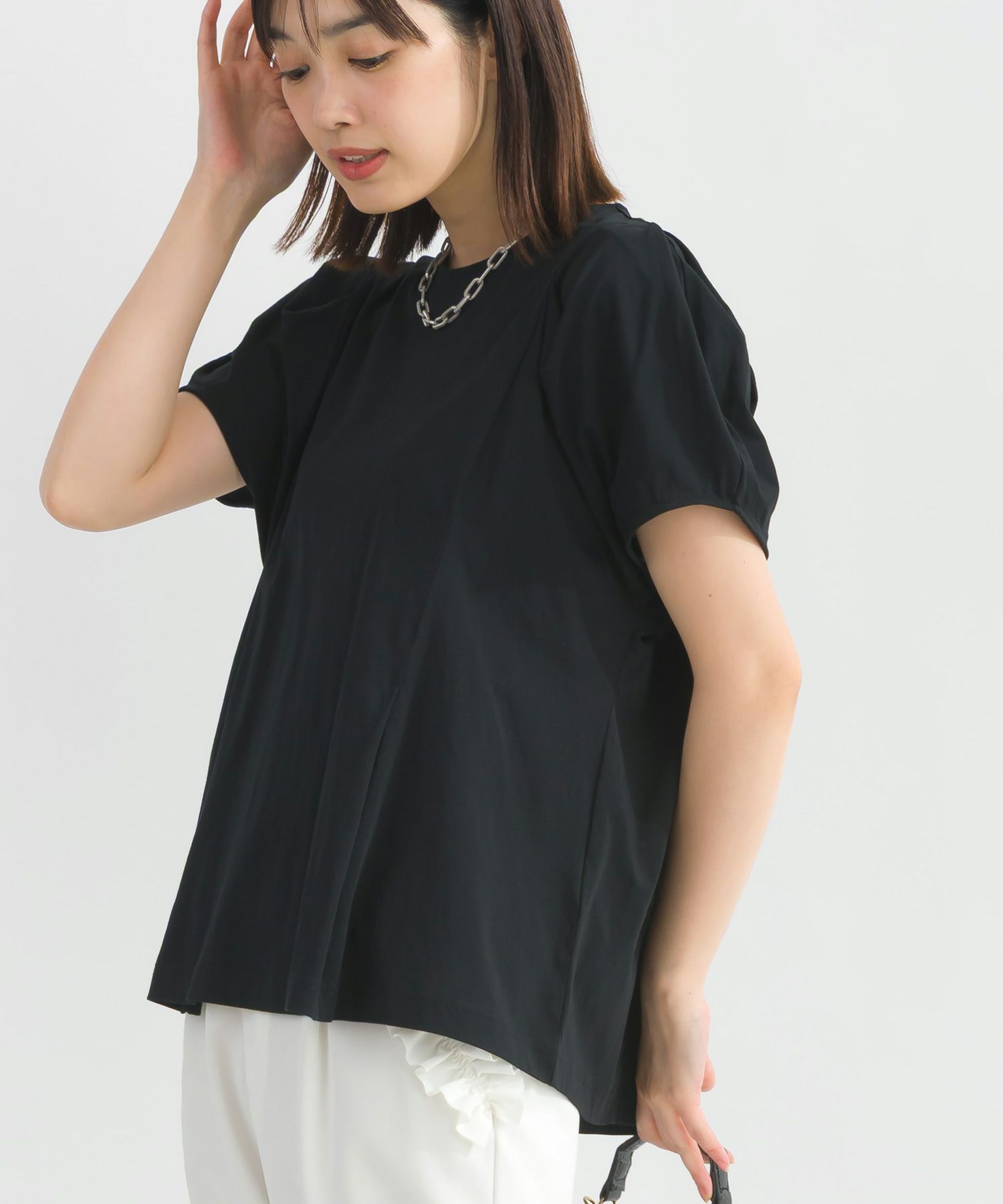 model：H162　着用サイズ：M　ブラック