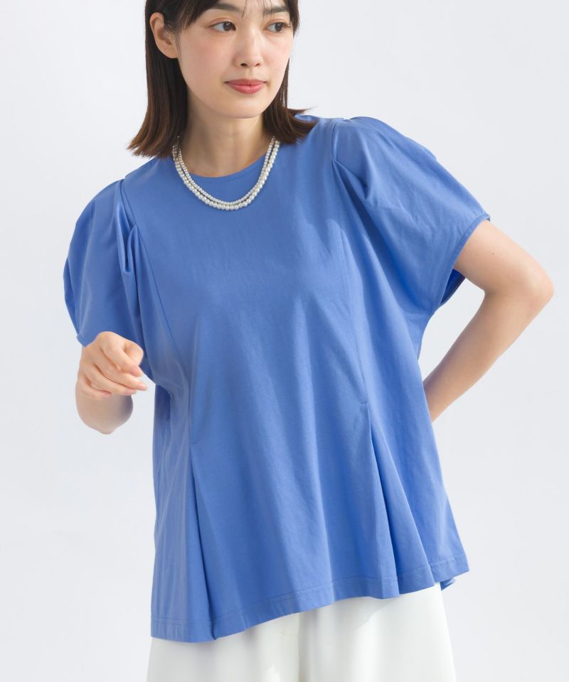 model：H162　着用サイズ：M　サックスブルー